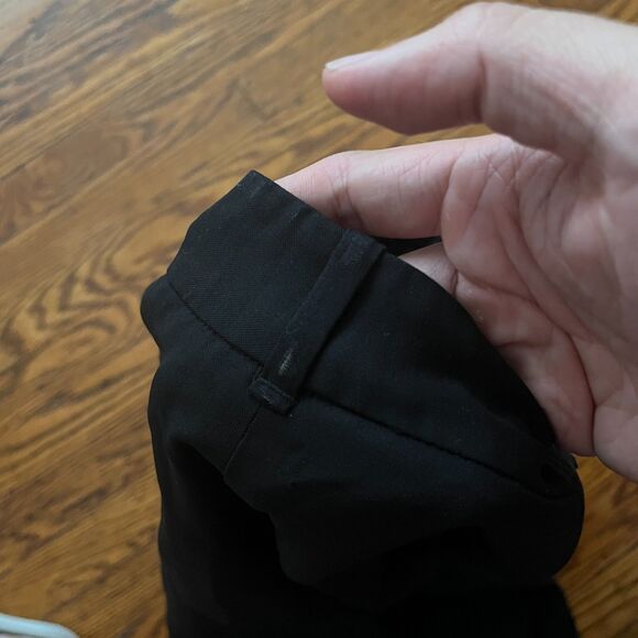 MM Lafleur Dress Pants Women’s 8 Black Straight Leg Trouser Slacks Wool Stretch - Picture 8 of 10